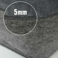 DUNEDESIGN Sac En Feutre Artificiel 40x25x30cm Pour Bois Achats Max 15Kg Gris - Anthrazit -DUNEDESIGN Sales 2024 10778535 4