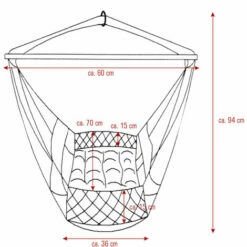 DuneDesign Hamac Pour Bébé 70x36x94cm Berceau Siège Suspendu Pour Babies Blanc - Weiss -DUNEDESIGN Sales 2024 10974056 3