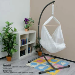 DuneDesign Hamac Pour Bébé 70x36x94cm Berceau Siège Suspendu Pour Babies Blanc - Weiss -DUNEDESIGN Sales 2024 10974056 4