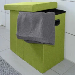 DuneDesign Panier à Linge Pliable 70L Coffre De Rangement Pliant Avec Poignées Couvercle Pouf Imitation Lin Vert Citron - Grün 9 DuneDesign Panier à Linge Pliable 70L Coffre De Rangement Pliant Avec Poignées Couvercle Pouf Imitation Lin Vert Citron - Grün -DUNEDESIGN Sales 2024 10974282 3