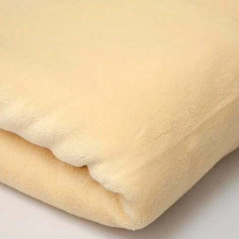 DuneDESIGN Couverture 100% Polyester 300g/m² En Microfibre Couvre-lit Plaid 140x200cm En Peluche Avec Poil Beige - Beige 4 DuneDESIGN Couverture 100% Polyester 300g/m² En Microfibre Couvre-lit Plaid 140x200cm En Peluche Avec Poil Beige - Beige – Image 2