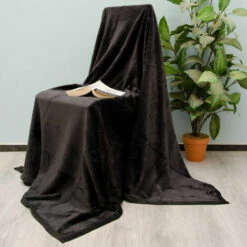 DuneDESIGN Couverture 100% Polyester 300g/m² En Microfibre | Couvre-lit Plaid 140x200cm En Peluche Avec Poil | Noir - Schwarz -DUNEDESIGN Sales 2024 10987188 5