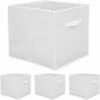 DuneDesign Set 4 Boîtes De Rangement Ouvertes 33x38x33cm Pliantes Pour étagère Kallax Expedit Anses En Tissu Blanc - Weiss 1 DuneDesign Set 4 Boîtes De Rangement Ouvertes 33x38x33cm Pliantes Pour étagère Kallax Expedit Anses En Tissu Blanc - Weiss -DUNEDESIGN Sales 2024 10987242 1