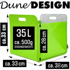 DUNEDESIGN Boîte De Rangement Feutre 33x33x38 Cm Kallax Panier Feutrine Étagère Ikea Vert - Grün -DUNEDESIGN Sales 2024 11486253 3