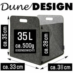 DUNEDESIGN 4 Boîtes De Rangement Feutre 33x33x38 Cm Kallax Panier Feutrine Ikea Multicolore - Bunt -DUNEDESIGN Sales 2024 11486272 4