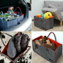 DuneDesign Sac En Faux Feutre 50x25x25cm à Provisions Bois 25kg Gris Rouge - Rot 9 DuneDesign Sac En Faux Feutre 50x25x25cm à Provisions Bois 25kg Gris Rouge - Rot -DUNEDESIGN Sales 2024 12736511 3