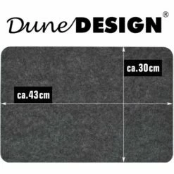 DUNEDESIGN Set De Table En Feutre Artificiel 43x30x0,5cm Ensemble De 4 Pcs Gris - Grau 8 DUNEDESIGN Set De Table En Feutre Artificiel 43x30x0,5cm Ensemble De 4 Pcs Gris - Grau -DUNEDESIGN Sales 2024 12736515 2
