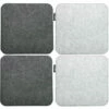 DUNEDESIGN 4 Coussins De Chaise En Feutre 35x35x0,8cm Carré Fin Réversible Gris - Grau -DUNEDESIGN Sales 2024 16492840 1