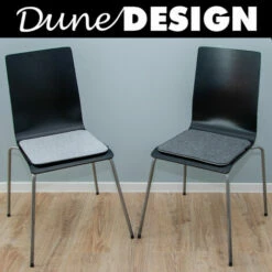 DUNEDESIGN 4 Coussins De Chaise En Feutre 35x35x0,8cm Carré Fin Réversible Gris - Grau -DUNEDESIGN Sales 2024 16492840 4