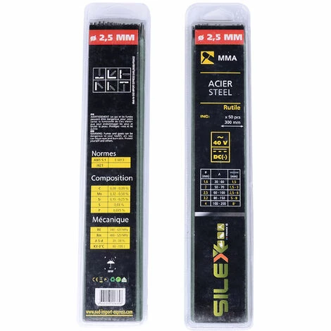 Lot De 50 électrodes Pour Soudage Silex® Rutile 2.5ø 5 Lot De 50 électrodes Pour Soudage Silex® Rutile 2.5ø – Image 3