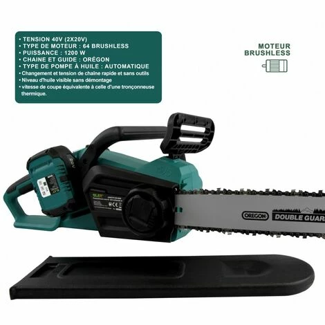 SILEX Tronçonneuse + Souffleur 3 En 1 Sans Fil à Batterie 40V SLX ® ( Sans Batterie Ni Chargeur ) 4 SILEX Tronçonneuse + Souffleur 3 En 1 Sans Fil à Batterie 40V SLX ® ( Sans Batterie Ni Chargeur ) – Image 2