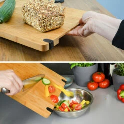 DUNEDESIGN Planche à Découper En Bois Massif Avec Bec Verseur 44x30x2cm Planche Antidérapan - Holzfarben -DUNEDESIGN Sales 2024 35523863 4