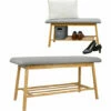 DUNEDESIGN Banc Scandinave Avec Rangement Pour Chaussures 90x34x44 Banquette D'Entrée - Hellgrau 1 DUNEDESIGN Banc Scandinave Avec Rangement Pour Chaussures 90x34x44 Banquette D'Entrée - Hellgrau -DUNEDESIGN Sales 2024 35530645 1