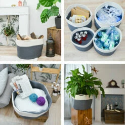 DUNEDESIGN Panier De Rangement Ø 50x35 60L Corbeille à Linge En Osier Panier à Jouets Rond - Grau 9 DUNEDESIGN Panier De Rangement Ø 50x35 60L Corbeille à Linge En Osier Panier à Jouets Rond - Grau -DUNEDESIGN Sales 2024 35534259 3