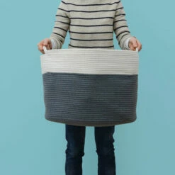 DUNEDESIGN Panier De Rangement Ø 50x35 60L Corbeille à Linge En Osier Panier à Jouets Rond - Grau 10 DUNEDESIGN Panier De Rangement Ø 50x35 60L Corbeille à Linge En Osier Panier à Jouets Rond - Grau -DUNEDESIGN Sales 2024 35534259 4