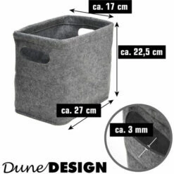 DUNEDESIGN 2x Boîte De Feutre De Stockage De Papier Toilette Pour 8 Rouleaux Gris - Grau 11 DUNEDESIGN 2x Boîte De Feutre De Stockage De Papier Toilette Pour 8 Rouleaux Gris - Grau -DUNEDESIGN Sales 2024 35564350 5