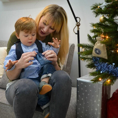 DUNEDESIGN Calendrier De L'Avent à Remplir Soi-même - 24 Pochettes Cadeaux - DIY Kit Noël - Blau 5 DUNEDESIGN Calendrier De L'Avent à Remplir Soi-même - 24 Pochettes Cadeaux - DIY Kit Noël - Blau – Image 3