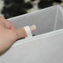 DUNEDESIGN 4 Boîtes De Rangement Kallax 33x38x33 Cube En Tissu Avec Poignée Panier Pliable - Weiss -DUNEDESIGN Sales 2024 35617194 5