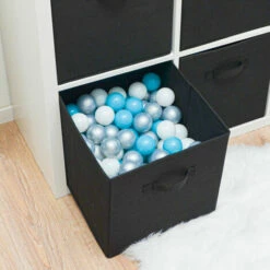 DUNEDESIGN 4 Boîtes De Rangement Kallax 33x38x33 Cube En Tissu Avec Poignée Panier Pliable - Schwarz -DUNEDESIGN Sales 2024 35628779 3