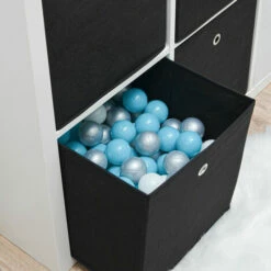 DUNEDESIGN 4 Boîtes De Rangement Kallax 33x38x33 Cube En Tissu Avec Poignée Panier Pliable - Schwarz -DUNEDESIGN Sales 2024 35628988 3