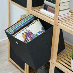 DUNEDESIGN 4 Boîtes De Rangement Kallax 33x38x33 Cube En Tissu Avec Poignée Panier Pliable - Schwarz -DUNEDESIGN Sales 2024 35628988 5