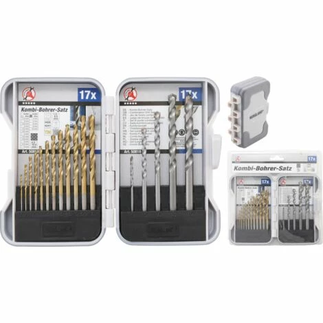 SILEX Jeu De Forets Combinés Béton / Métaux 1,5 - 10 Mm 17 Pièces 3 SILEX Jeu De Forets Combinés Béton / Métaux 1,5 - 10 Mm 17 Pièces