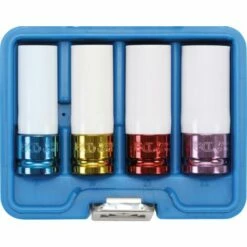 SILEX Jeu De Douilles De Puissance Avec Protection | 12,5 Mm (1/2) | 17 / 19 / 21 / 22 Mm | 4 Pièces