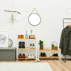 DUNEDESIGN Étagère Bambou - 69x60x26 Meuble Bois Salle De Bain Cuisine Rangement Chaussures - Weiss 9 DUNEDESIGN Étagère Bambou - 69x60x26 Meuble Bois Salle De Bain Cuisine Rangement Chaussures - Weiss -DUNEDESIGN Sales 2024 42694751 3