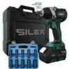 Clé à Chocs 20V Sans Fil Silex® 20V Moteur Brushless (1 X 6 Ah Batterie Lithium SLX ) + 10 Douilles à Choc -DUNEDESIGN Sales 2024 43998411 1