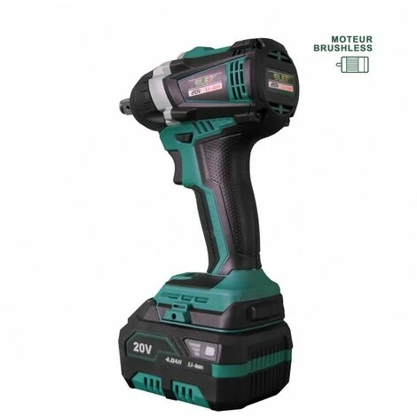 Clé à Chocs 20V Sans Fil Silex® 20V Moteur Brushless (1 X 6.0Ah Batterie Lithium SLX ) + 6 Douilles à Choc Pour Jantes Alu 5 Clé à Chocs 20V Sans Fil Silex® 20V Moteur Brushless (1 X 6.0Ah Batterie Lithium SLX ) + 6 Douilles à Choc Pour Jantes Alu – Image 3