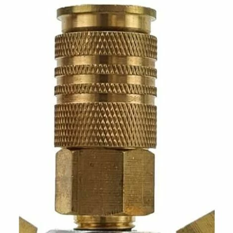 SILEX Connecteur D'air Rapide à 3 Voies 1/4 '' NPT En Laiton 4 SILEX Connecteur D'air Rapide à 3 Voies 1/4 '' NPT En Laiton – Image 2