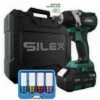 Clé à Chocs 20V Sans Fil Silex® 20V Moteur Brushless (1 X 6.0Ah Batterie Lithium SLX ) + 4 Douilles à Choc Pour Jantes Alu -DUNEDESIGN Sales 2024 43998434 1