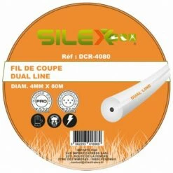 Bobine Fil De Coupe Dual LINE 80m X 40mm ø Silex® Gamme PRO