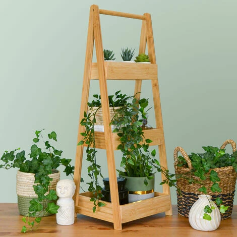 DUNEDESIGN 100% Bambou Etagère De Bain Avec 3 Paniers En Bois - 30x26x78 Cuisine Et Bain - Braun 5 DUNEDESIGN 100% Bambou Etagère De Bain Avec 3 Paniers En Bois - 30x26x78 Cuisine Et Bain - Braun – Image 3