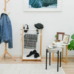 DUNEDESIGN Porte Serviette En Bambou - 45x35x84 Sèche Serviettes Sur Pied - Salle De Bain - Braun 9 DUNEDESIGN Porte Serviette En Bambou - 45x35x84 Sèche Serviettes Sur Pied - Salle De Bain - Braun -DUNEDESIGN Sales 2024 48096562 3