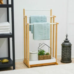 DUNEDESIGN Porte Serviette En Bambou - 45x35x84 Sèche Serviettes Sur Pied - Salle De Bain - Braun 10 DUNEDESIGN Porte Serviette En Bambou - 45x35x84 Sèche Serviettes Sur Pied - Salle De Bain - Braun -DUNEDESIGN Sales 2024 48096562 4