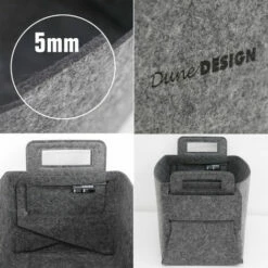 DUNEDESIGN Boîte De Rangement En Feutre 37x24x37cm Gris - Grau 11 DUNEDESIGN Boîte De Rangement En Feutre 37x24x37cm Gris - Grau -DUNEDESIGN Sales 2024 49704289 5