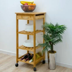 DUNEDESIGN Desserte à Roulette 37x37x85 Meuble Servant De Cuisine Bois De Bambou - Holzfarben 11 DUNEDESIGN Desserte à Roulette 37x37x85 Meuble Servant De Cuisine Bois De Bambou - Holzfarben -DUNEDESIGN Sales 2024 49704380 5