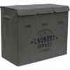 DUNEDESIGN Panier A Linge 3 Compartiment - 84L Trieur De Linge Avec Couvercle - Bac A Linge - Grau -DUNEDESIGN Sales 2024 59197743 1