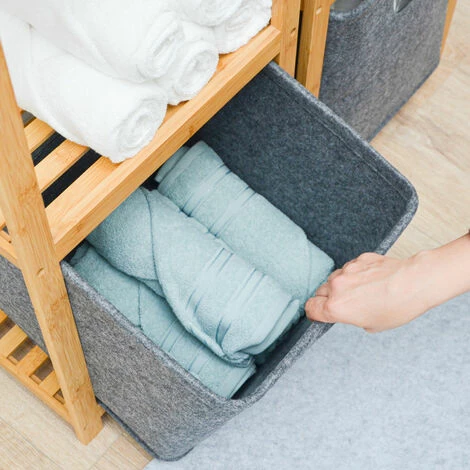 DUNEDESIGN Cube De Rangement 33x33x33 - Box Rangement Compatible Avec Etagere Ikea Kallax - Grau 6 DUNEDESIGN Cube De Rangement 33x33x33 - Box Rangement Compatible Avec Etagere Ikea Kallax - Grau – Image 4